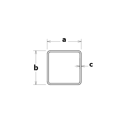 Tube carré 40x40 mm